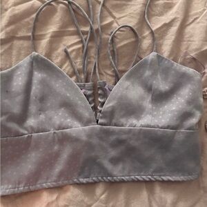 HYFVE Lavender Strappy Crop Top